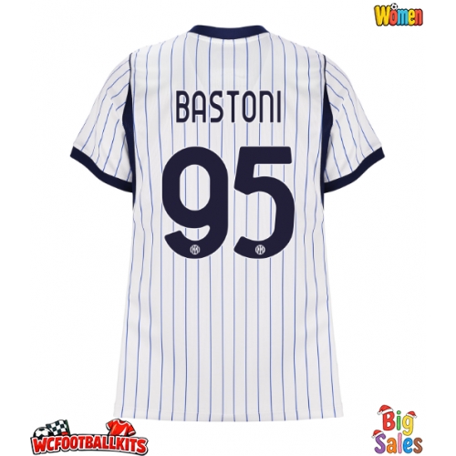Inter Milan Alessandro Bastoni #95 Replica Away Stadium Shirt for Women 2026-27 Short Sleeve